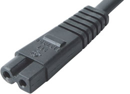 ST7 IEC 60320 C7 CONNECTORS WITH POLARITY