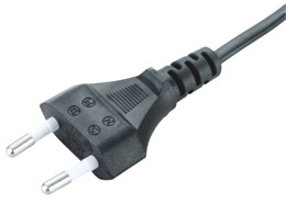 JF-01 Europe CEE 7/16 Europlug 2.5A 2-pole Without Earthing Contact Power Cord