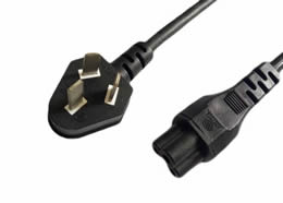 PSB-10A ST1 CCC 3PIN PLUG TO IEC 60320 C5 CONNECTOR